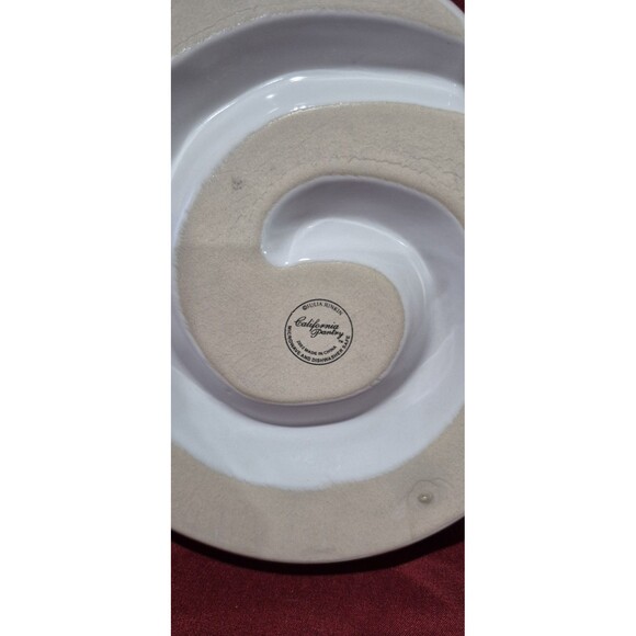Julia Junkin Relish Escargot Olives Dish California Pantry Grape Pattern EUC - Picture 3 of 3